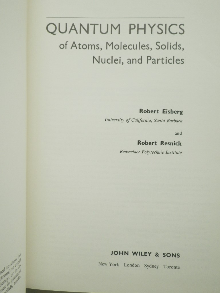 Image 1 of Quantum physics of atoms, molecules, solids, nuclei, and particles