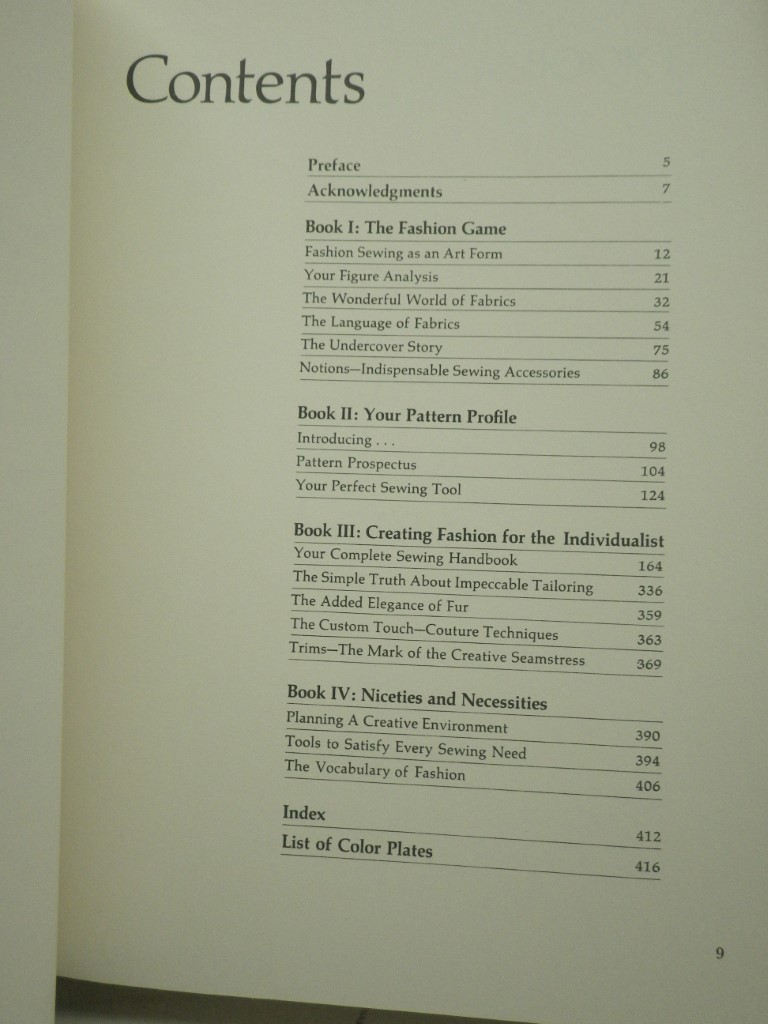 Image 3 of THE VOGUE SEWING BOOK / with original slipcase ---- 1970 --- stated FIRST EDITIO