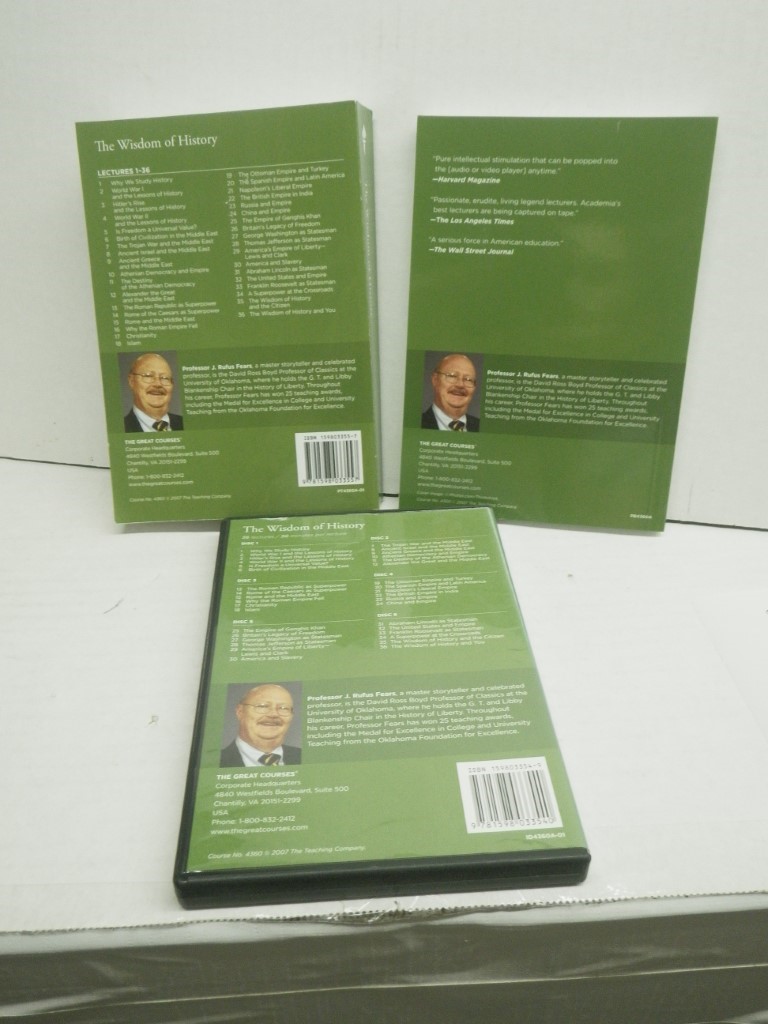 Image 2 of The Great Courses:  The Wisdom of History (6 DVDs, Course Guidebook, Transcript 
