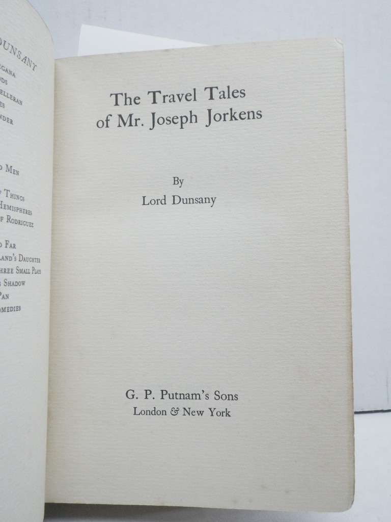Image 1 of The Travel Tales of Mr. Joseph Jorkens