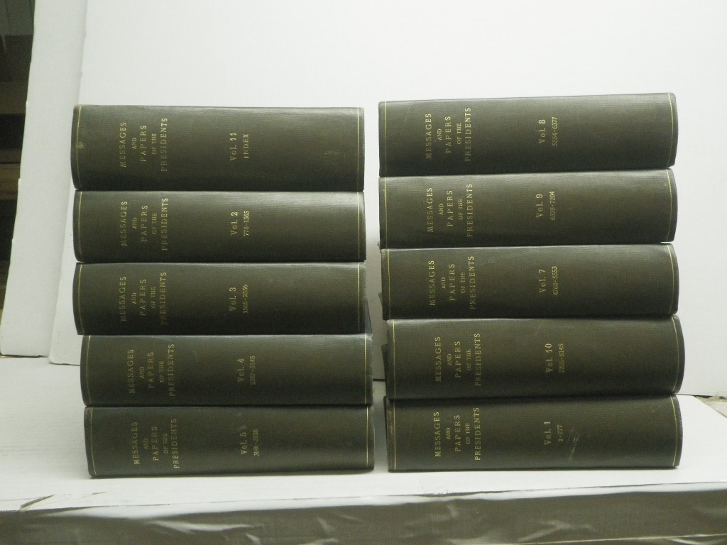 Image 0 of Messages and Papers of the Presidents (volumes 1-5, 7-11)
