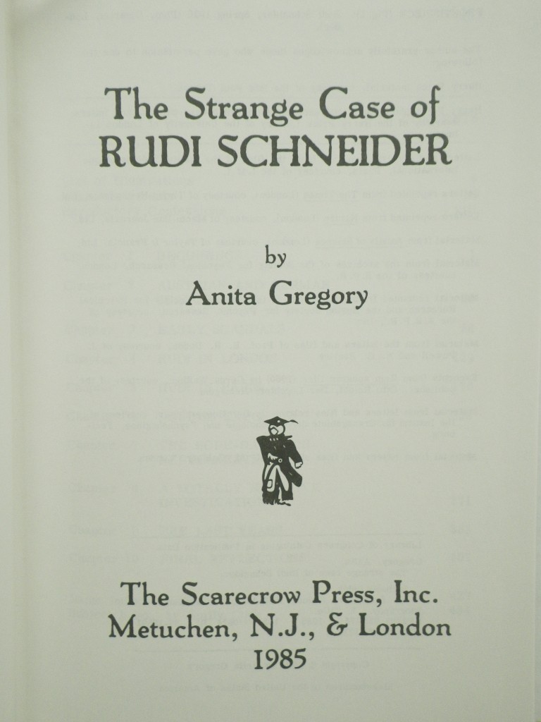 Image 1 of The Strange Case of Rudi Schneider