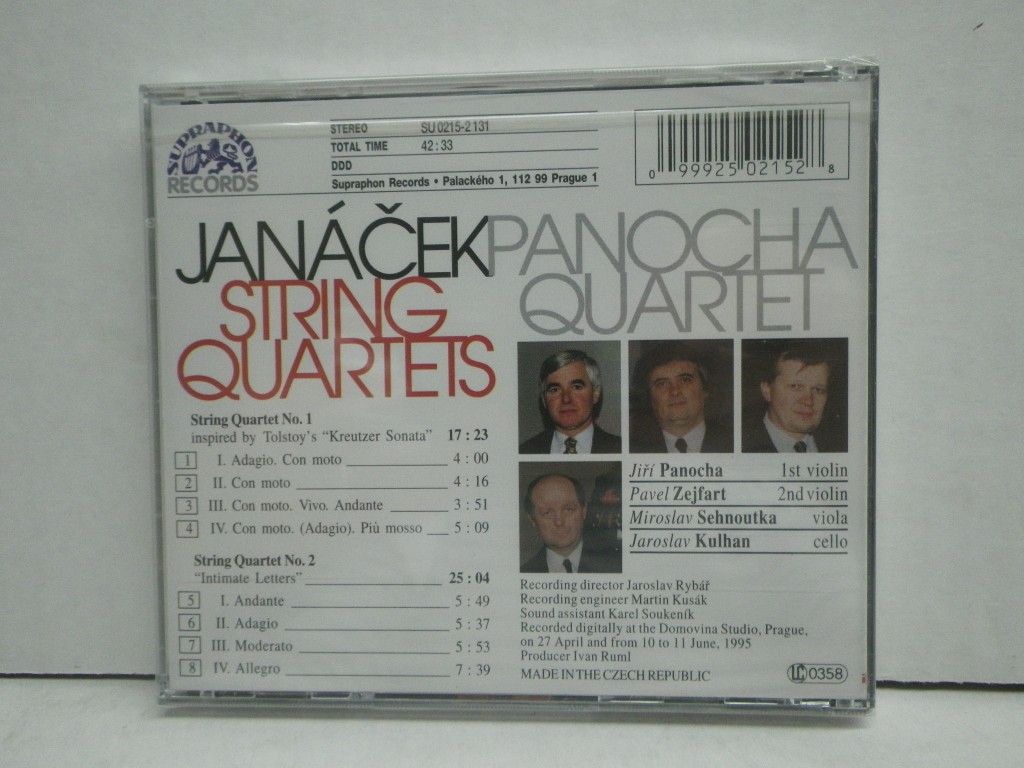 Image 1 of Janacek: String Quartets