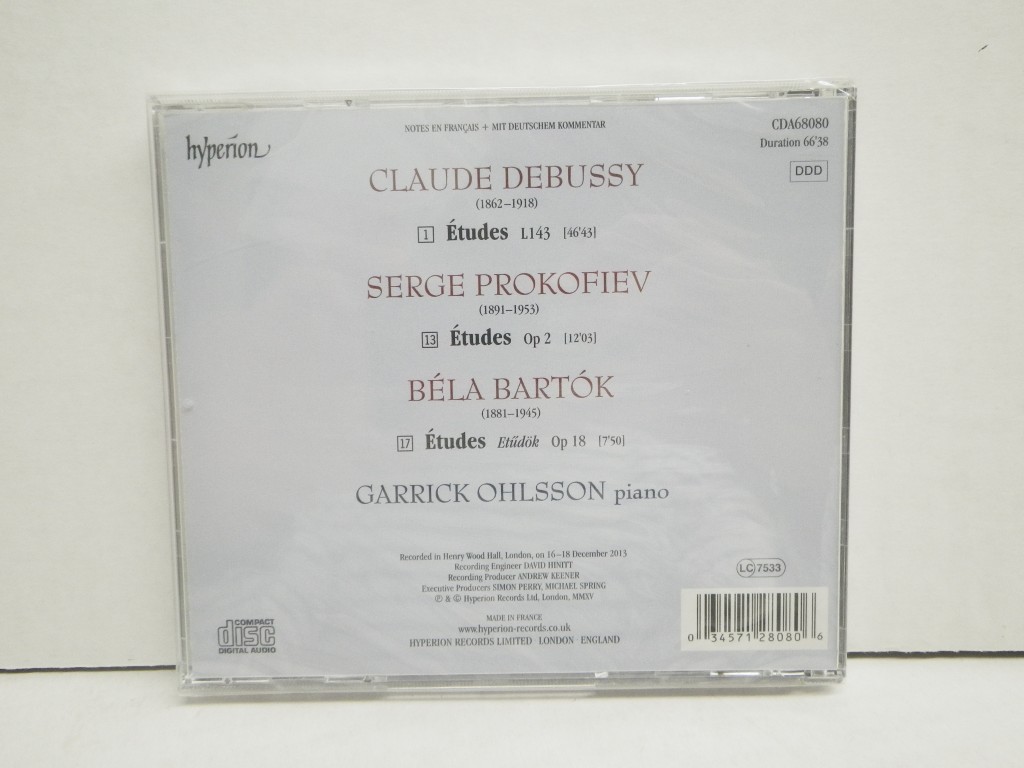 Image 1 of Etudes; Prokofiev: Etudes Op.2; Bartok: Etudes Op.18