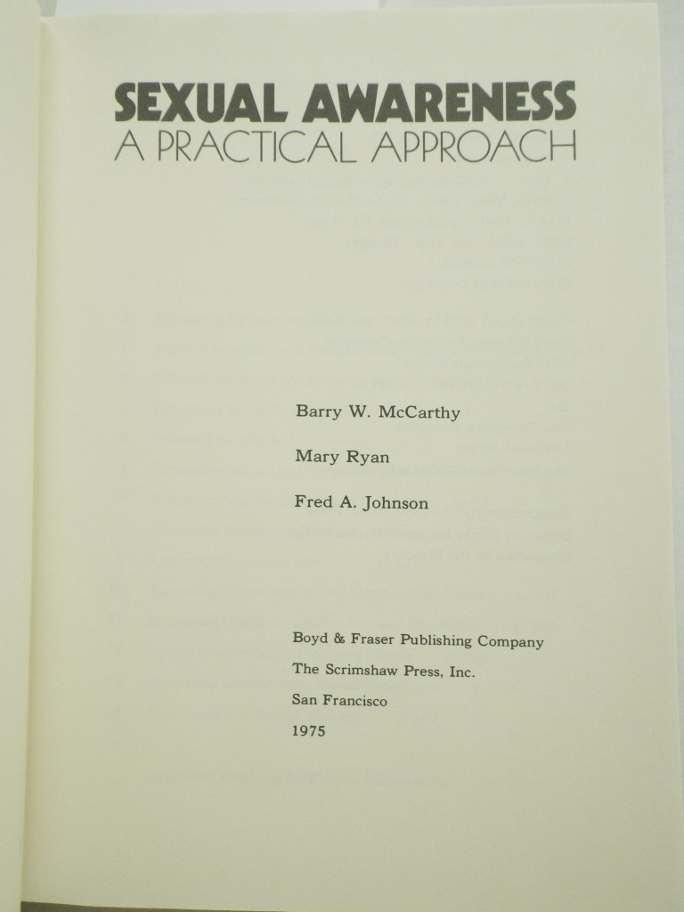 Image 1 of Sexual awareness: A practical approach