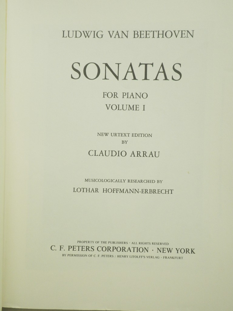 Image 1 of Beethoven Sonatas, Volume 1, piano  (Edition Peters, No. 8100a)