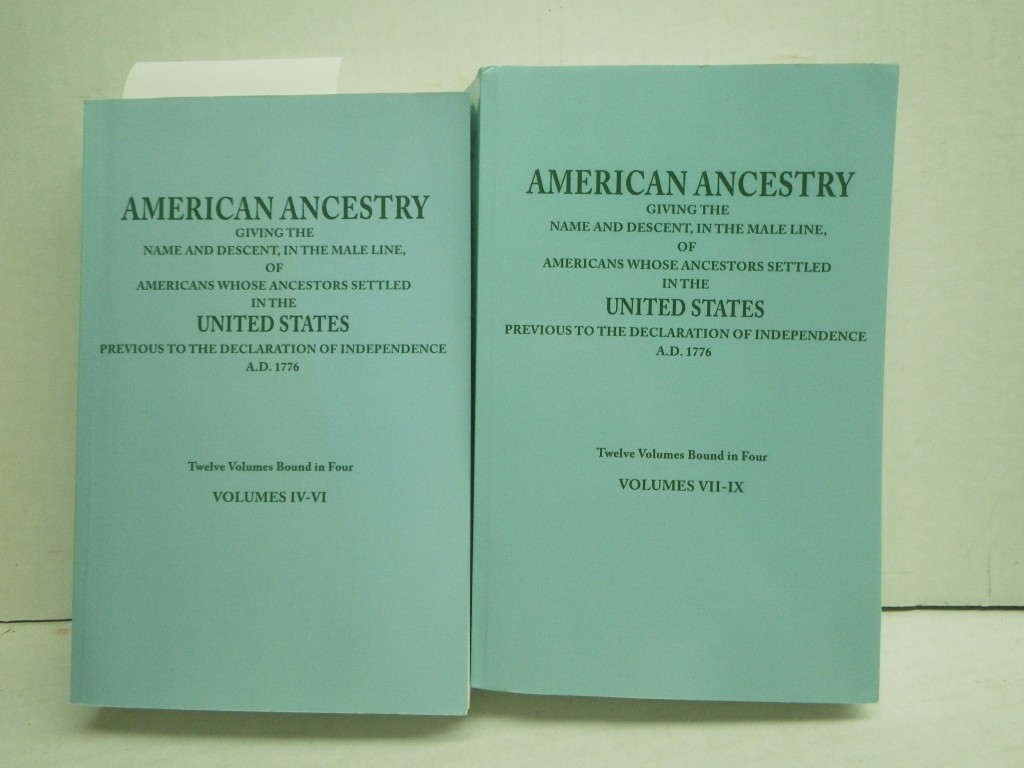 American Ancestry: Volumes IV-VI, Volumes VII-IX  (2 books), PB