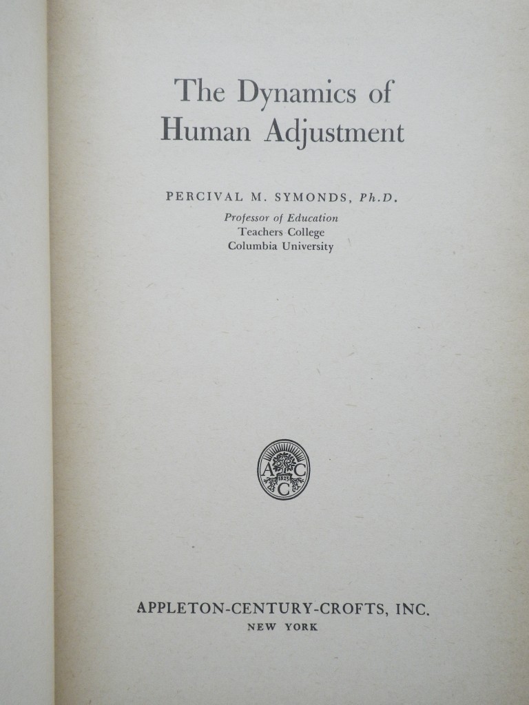 Image 1 of The Dynamics of Human Adjustment