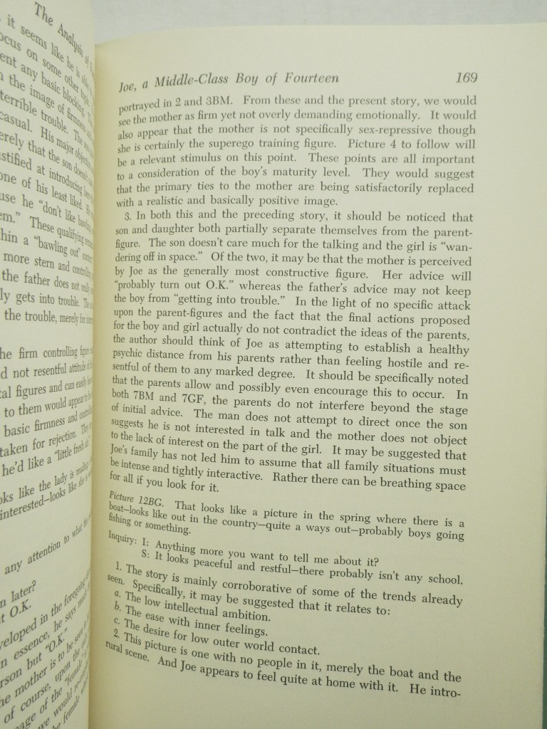 Image 2 of The Analysis of Fantasy:  The Thematic Apperception Technique in the Study of Pe