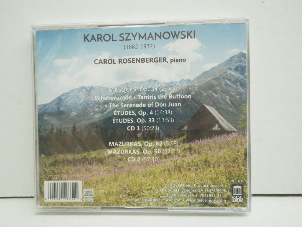 Image 1 of Szymanowski: Masques; Mazurkas; tudes