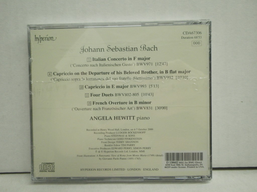 Image 1 of Bach: French Overture, Italian Concerto, etc