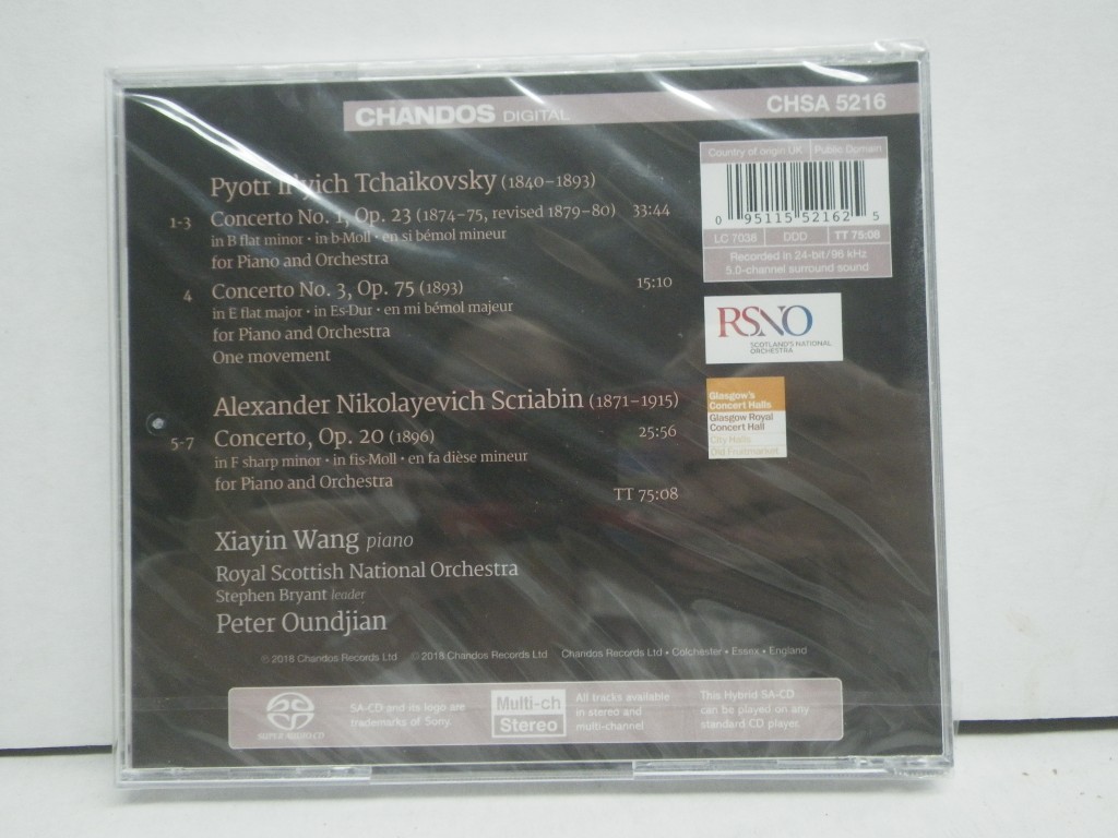 Image 1 of Tchaikovsky & Scriabin: Piano Concertos