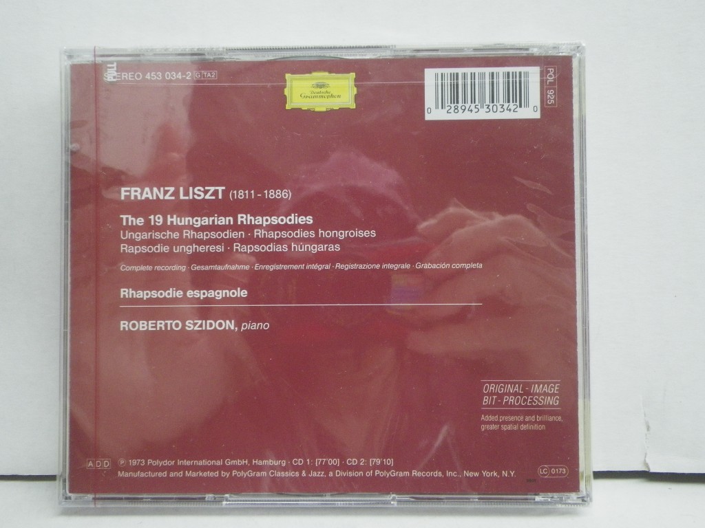 Image 1 of Liszt: 19 Hungarian Rhapsodies