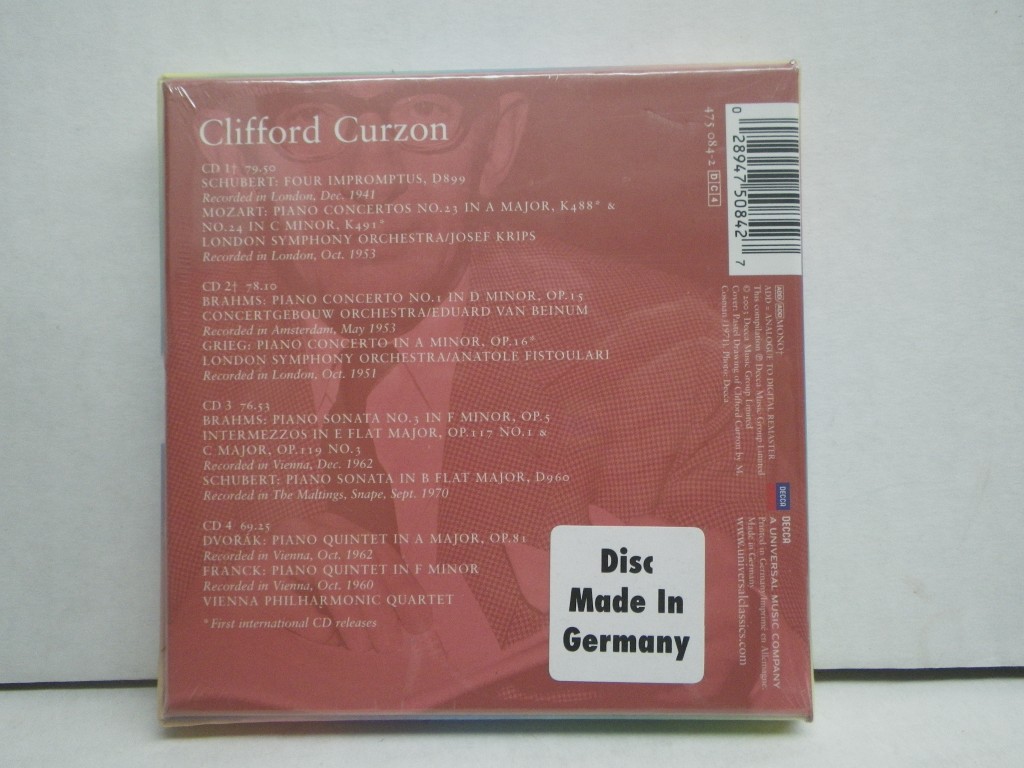 Image 1 of Clifford Curzon - Decca Recordings 1941-1972, Vol. 2 (Original Masters)