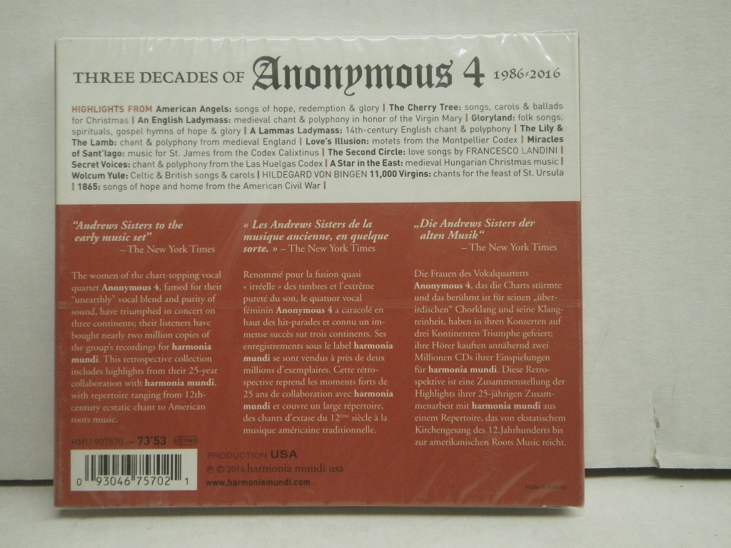 Image 1 of Three Decades Of Anonymous 4
