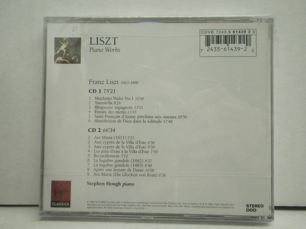 Image 1 of Liszt: Mephisto Waltz; Après une lecture de Dante; Les jeux d'eau à la Villa d