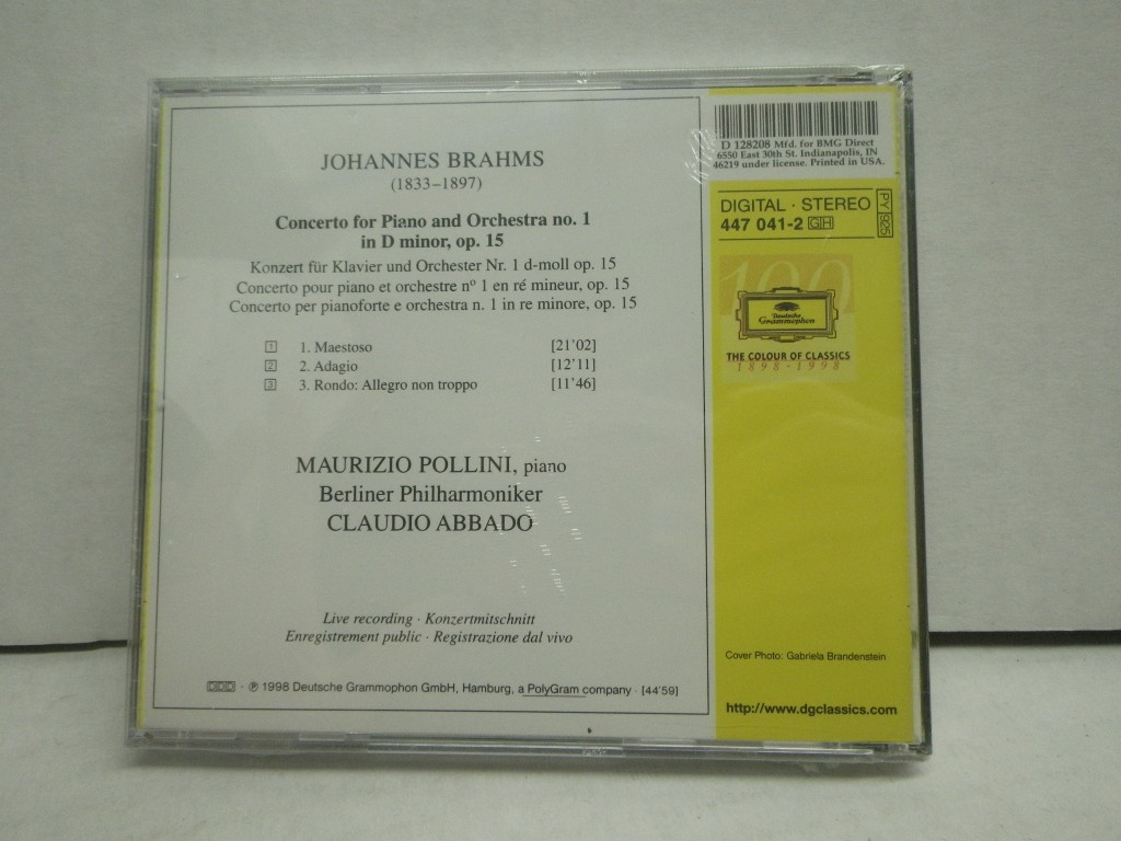 Image 1 of Brahms: Klavierkonzert No. 1
