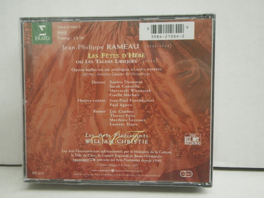 Image 1 of Rameau: Les Fetes d'Hebe