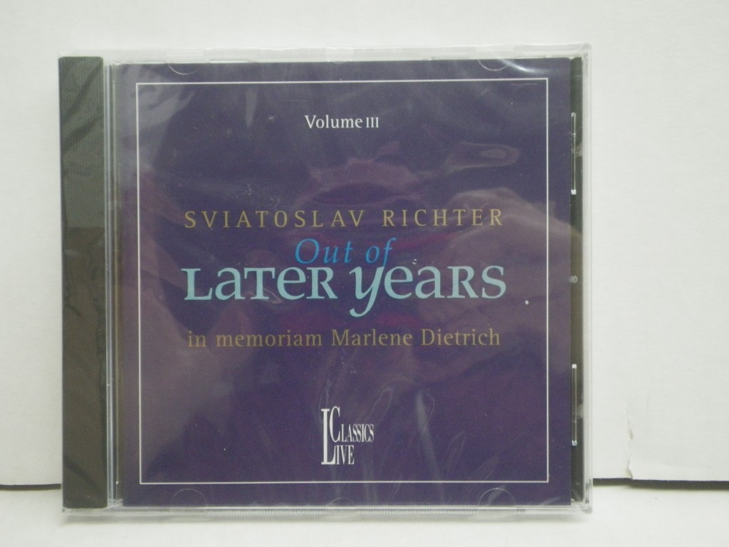 Image 0 of Sviatoslav Richter Out of Later Years, Vol. 3