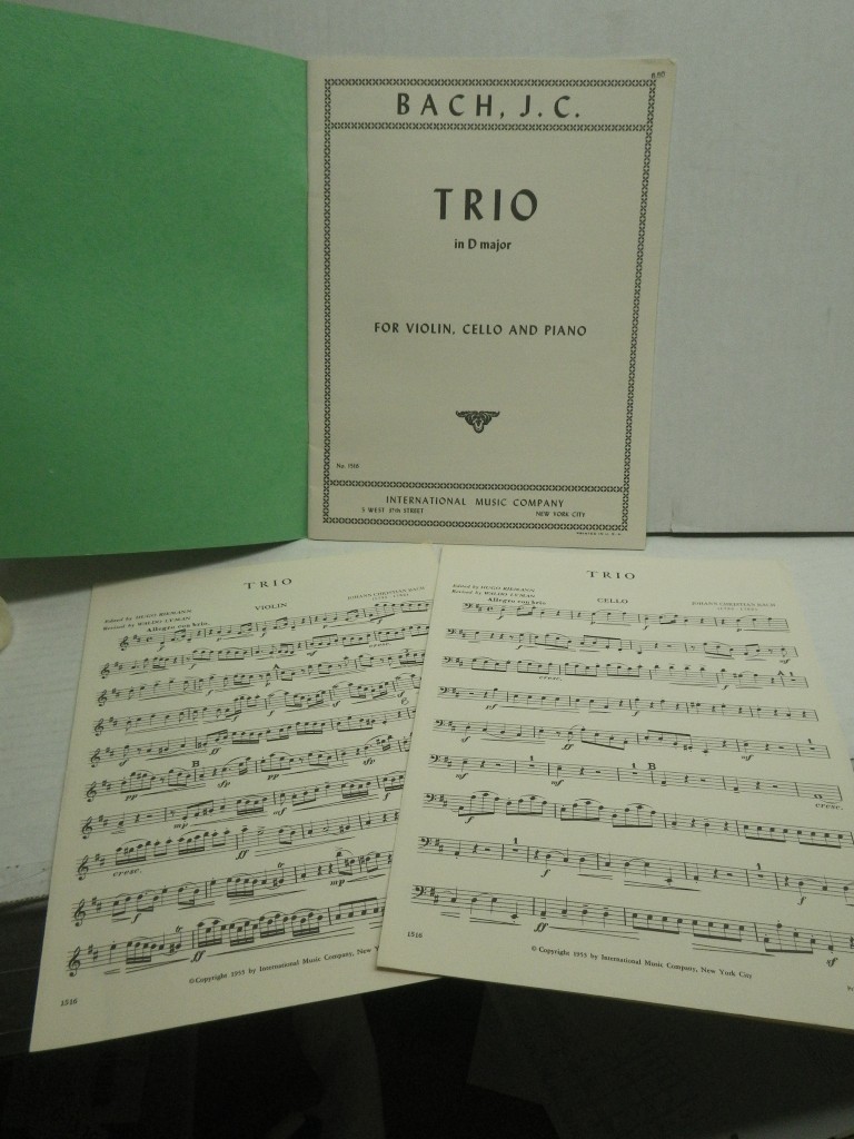 Image 1 of Trio in D Major for Violin, Cello and Piano