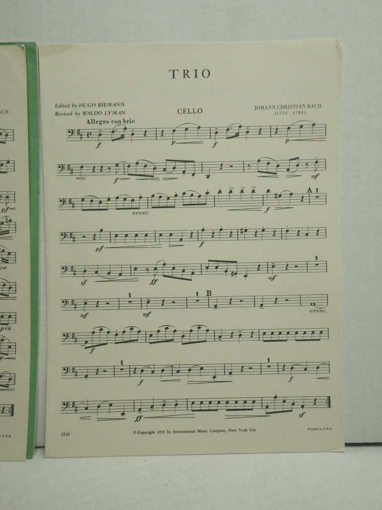 Image 3 of Trio in D Major for Violin, Cello and Piano