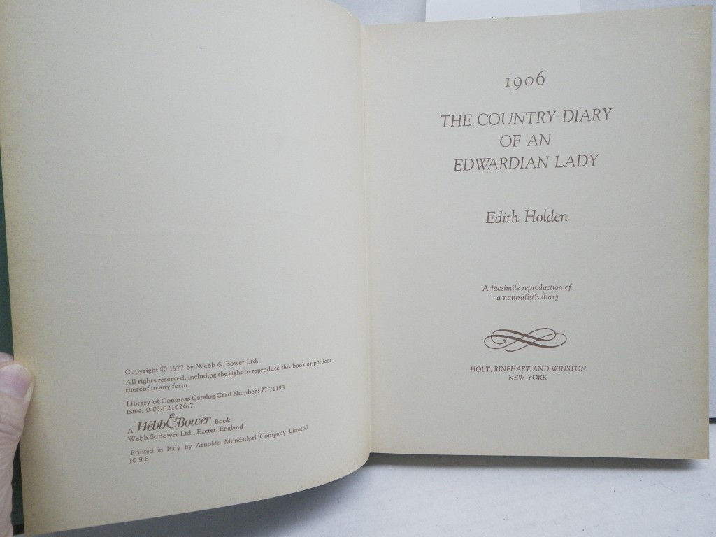 Image 1 of The Country Diary of An Edwardian Lady: A facsimile reproduction of a 1906 natur