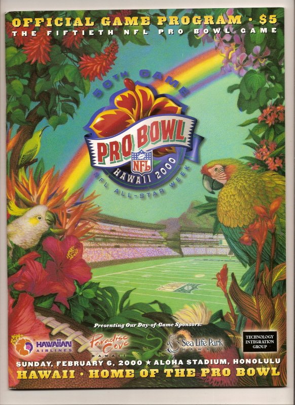 2000 NFL Pro Bowl Game Program NFC AFC