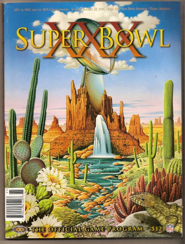 Super Bowl 30 XXX Game program Cowboys Steelers SB