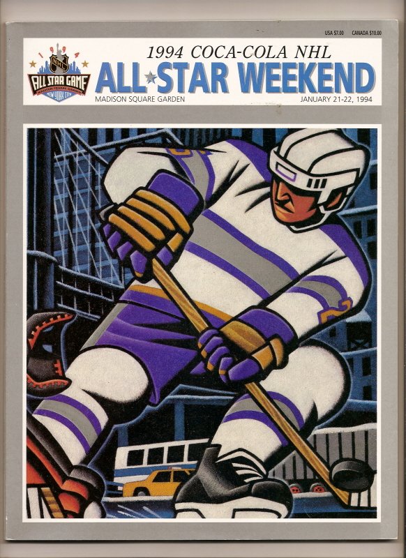 1994 NHL All Star Game Program New York City