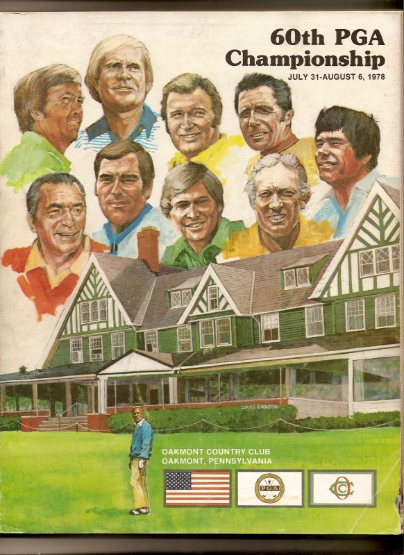 1978 60th PGA championship Program Mahaffey Oakmont