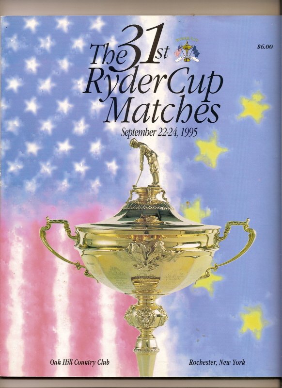 1995 Ryder Cup Program 31st PGA