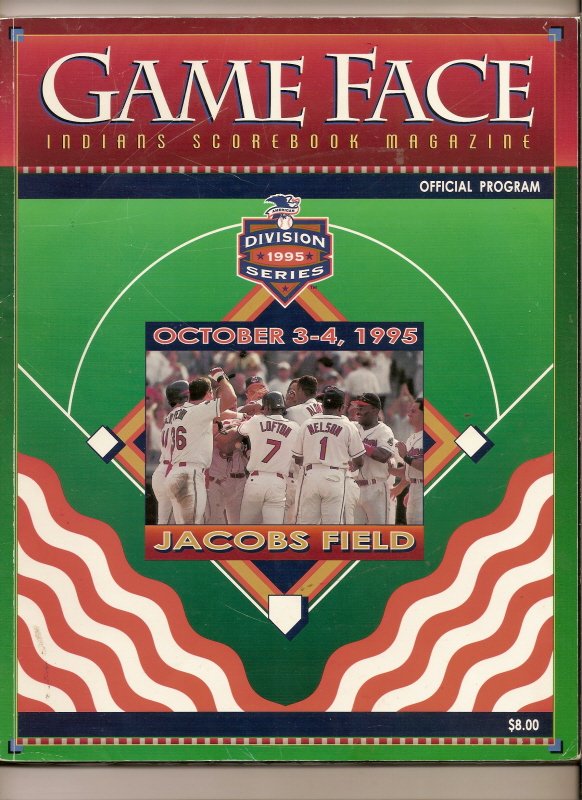 1995 ALDS Game program Red Sox @ Indians Division Series