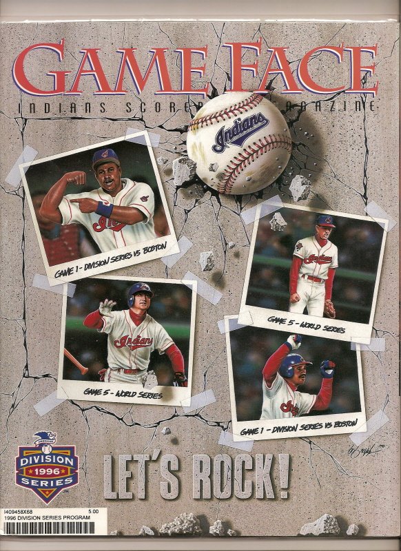 1996 ALDS Game program Orioles @ Indians Division Series