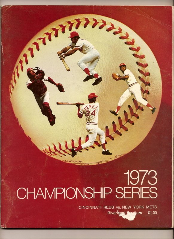 1973 NLCS Game program Mets @ Reds NL Championship