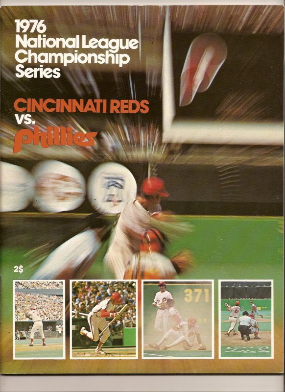 1976 NLCS program Cincinnati Reds @ Philadelphia Phillies