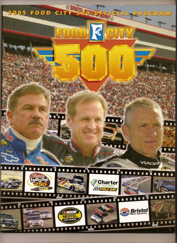 2005 Food City 500 Program Kevin Harvick win Nascar