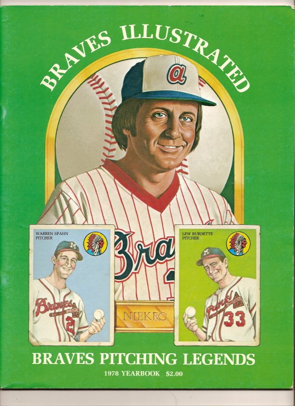 1978 Atlanta Braves Official Yearbook MLB Baseball