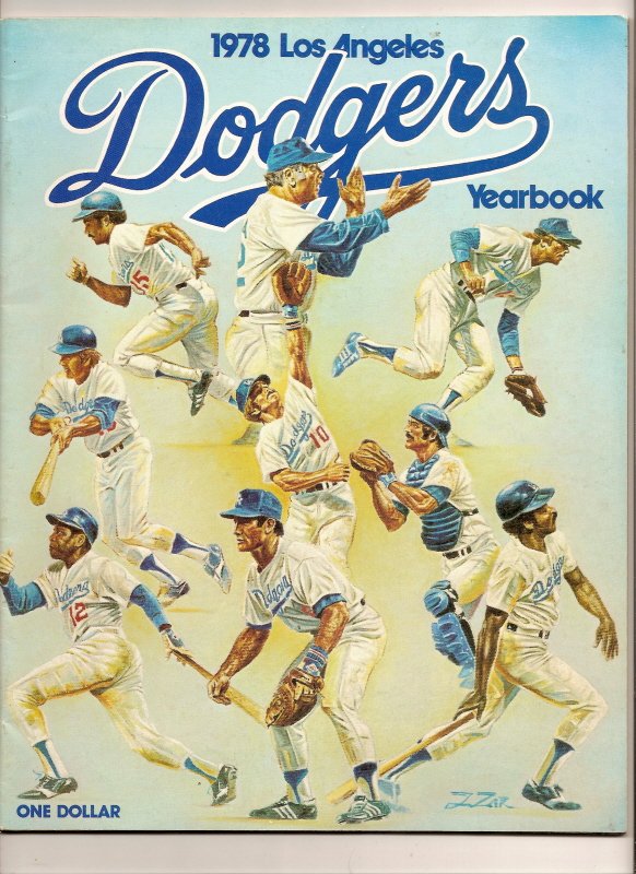 1978 Los Angeles Dodgers Official Yearbook MLB Baseball