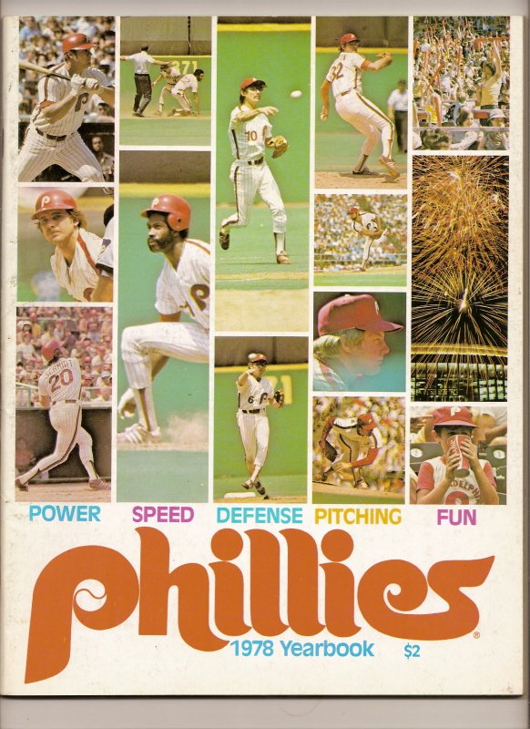 1978 Philadelphia Phillies Official Yearbook MLB Baseball