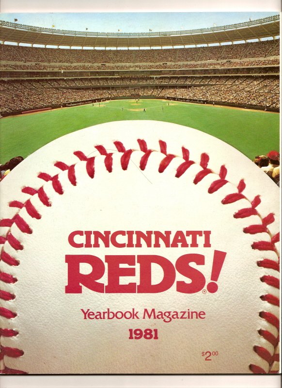 1981 Cincinnati reds official yearbook ROSE MLB Baseball