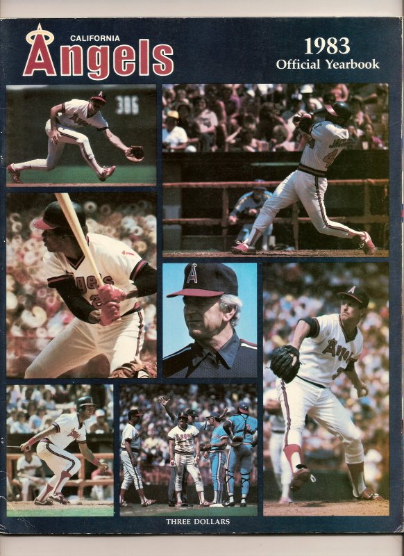1983 California Angels Official Yearbook MLB Baseball