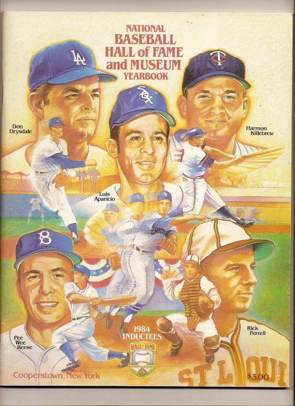 1984 Baseball Hall Of Fame Official Yearbook MLB