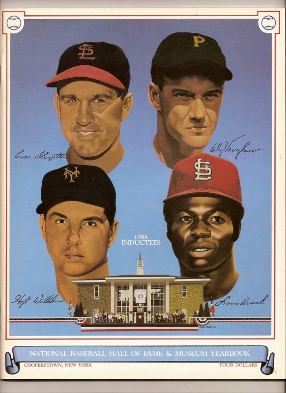 1985 Baseball Hall Of Fame Official Yearbook MLB