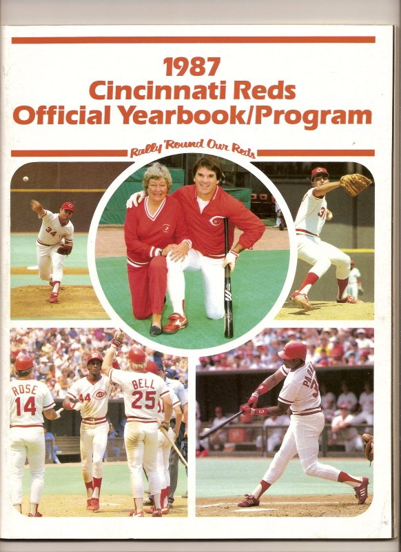 1987 cincinnati reds official yearbook MLB Baseball