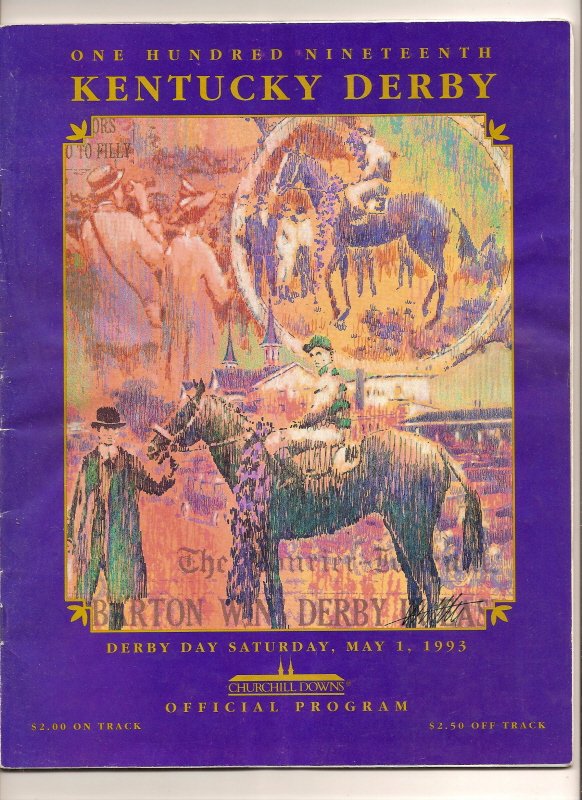 1993 Kentucky Derby Program Sea Hero
