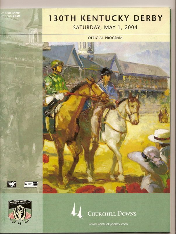2004 Kentucky Derby Program 130th Smarty Jones
