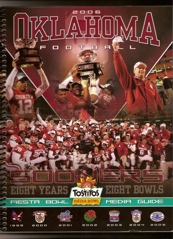2006 Fiesta Bowl Game Oklahoma Media Guide