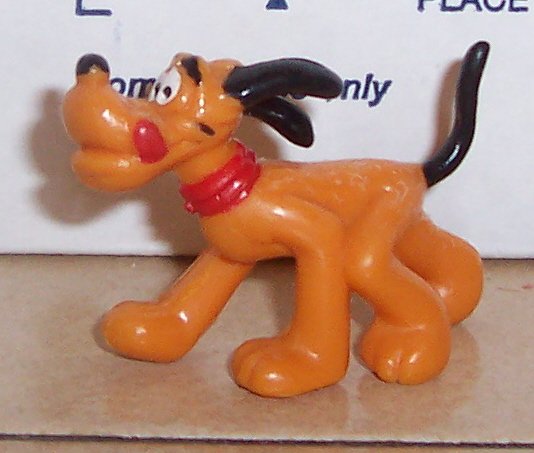 Disney Vintage 80's PLUTO pvc Figure By Bully