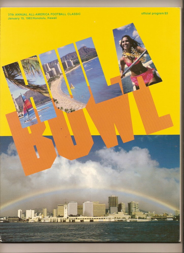 1983 Hula Bowl Program- Dan Marino & Eric Dickerson