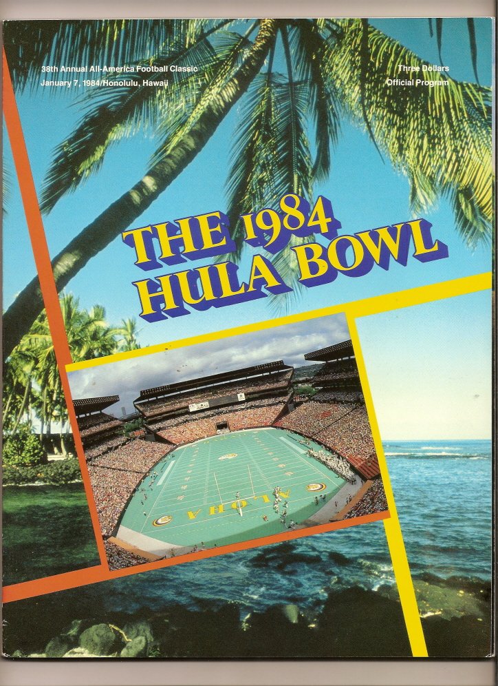 1984 Hula Bowl Game Program STEVE YOUNG
